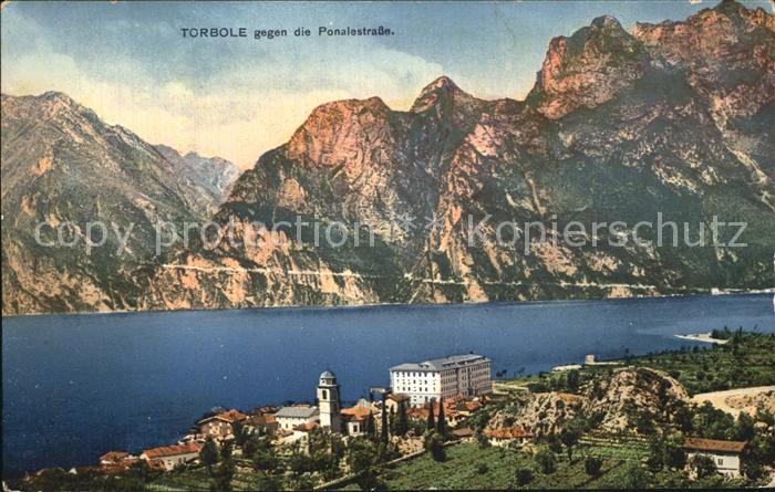 Torbole Lago di Garda Panorama Ponalestrasse