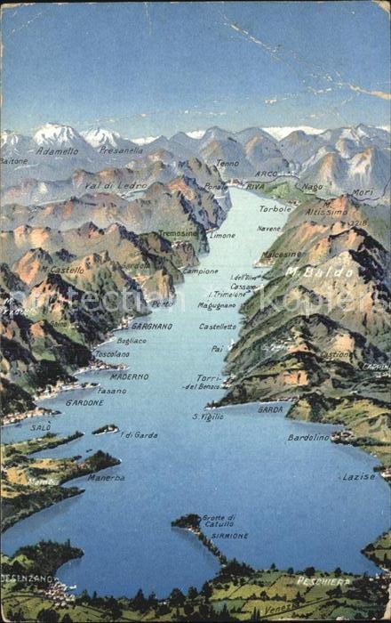 Lago di Garda Panoramakarte