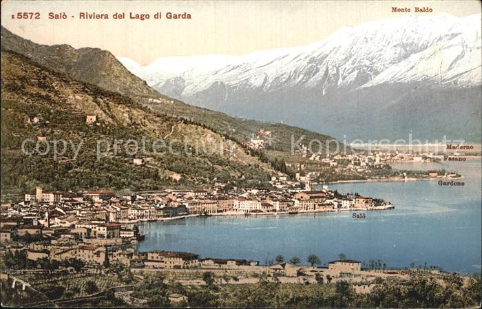 Salo Lago di Garda Panorama Monte Baldo