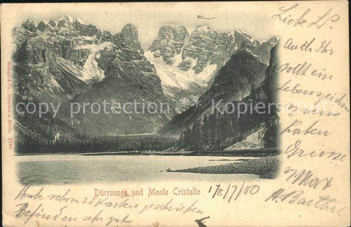 Duerrensee und Monte Cristallo
