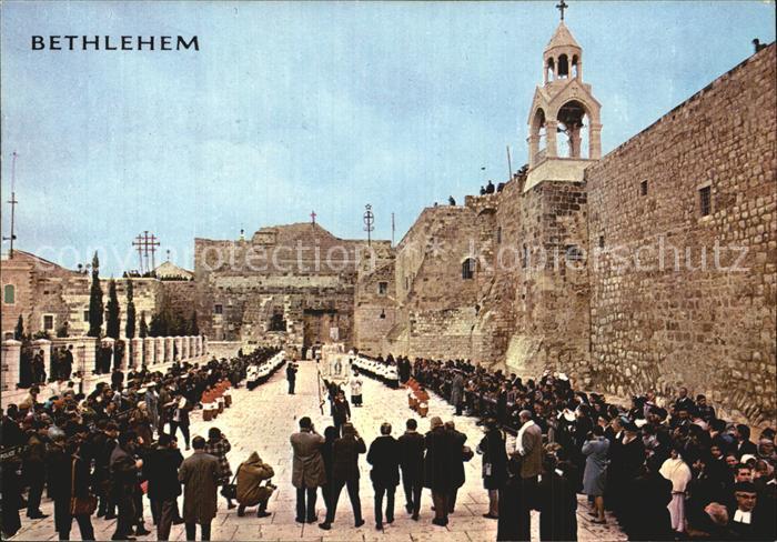 Bethlehem Yerushalayim Church of Nativity at Christmas Processio