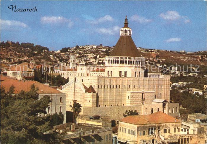 Nazareth Israel Teilansicht mit Verkuendigungs Basilika