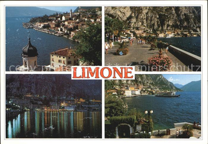 Limone sul Garda Panorama Promenade Nachtaufnahme