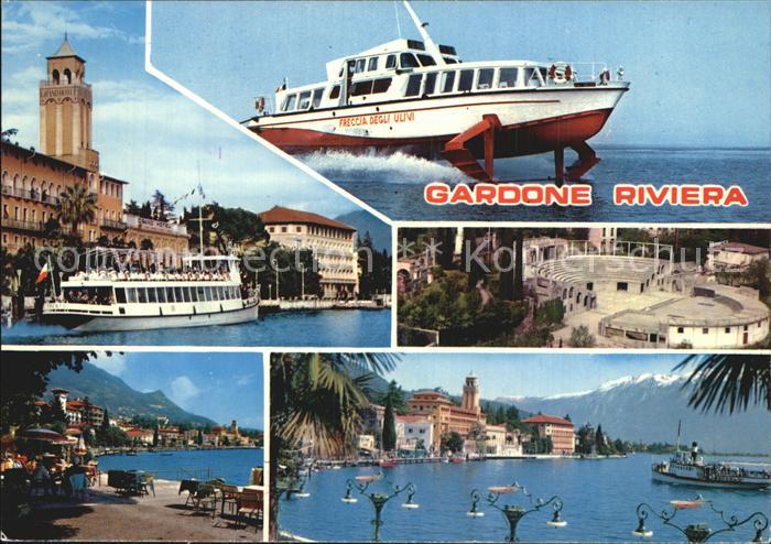 Gardone Garda Fahrgastschiffe Arena Promenade Panorama