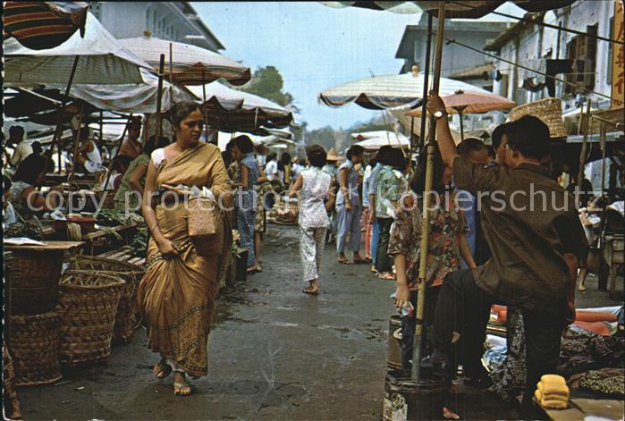 Singapore Market Scene Queen Street