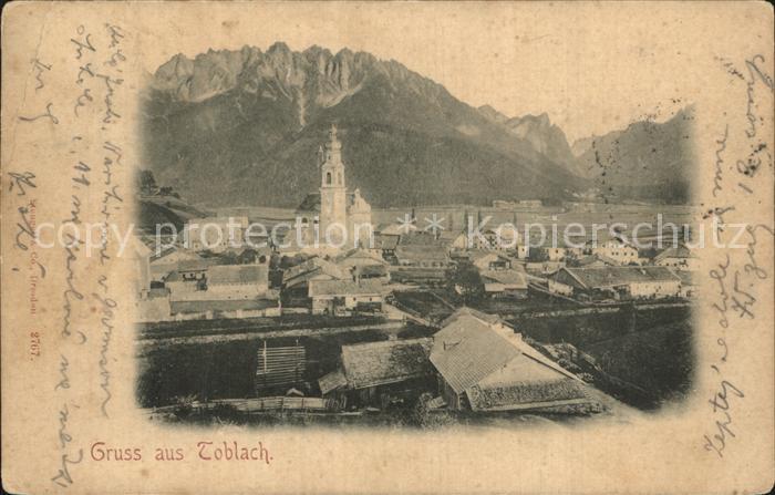 Toblach Suedtirol Teilansicht