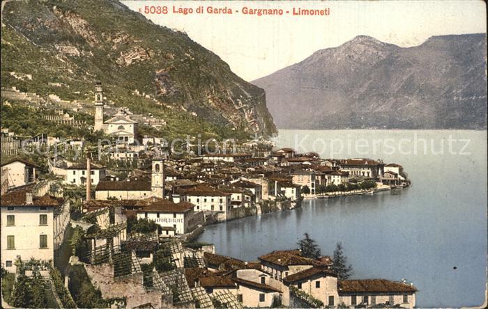 Gargnano Lago di Garda Teilansicht Limoneti