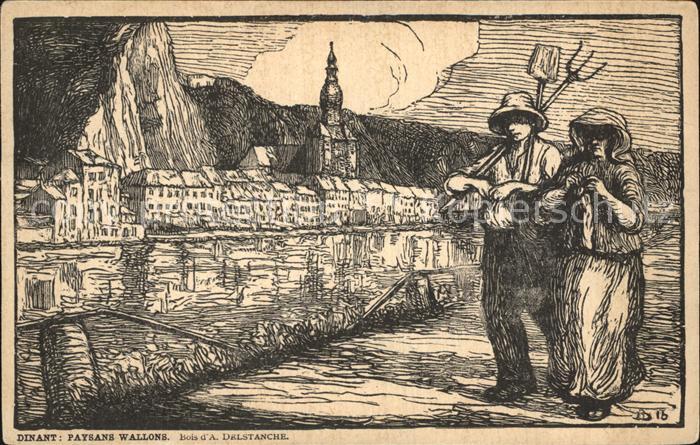 Dinant Wallonie Zeichnung