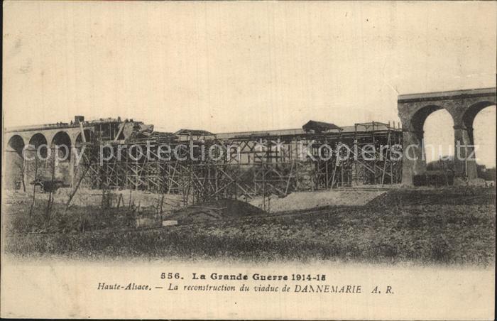 Dannemarie Haut-Rhin Zerstoerte Bruecke