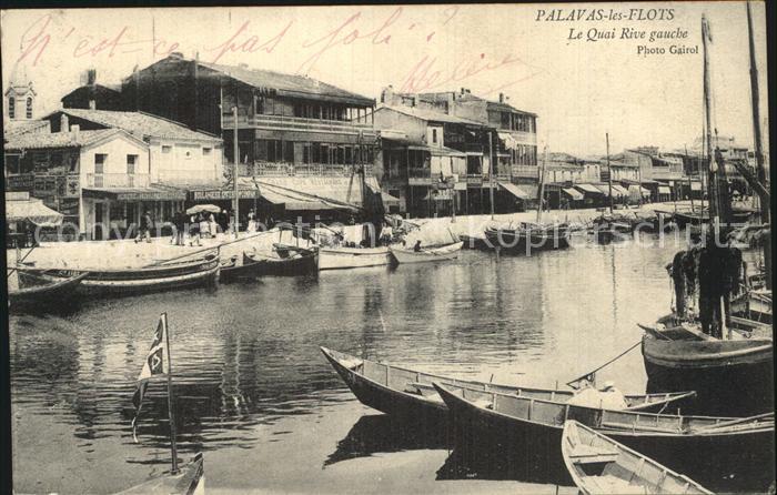 Palavas-les-Flots Herault Le Quai Rive gauche