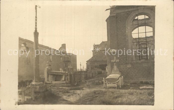 Amiens Zerstoerte Gebaeude