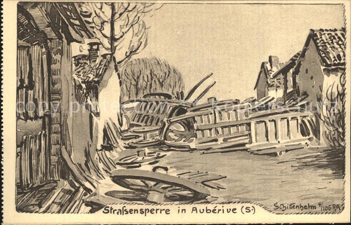 Auberive 51 Strassensperre