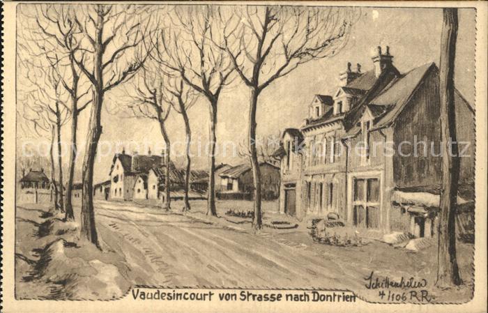 Vaudesincourt Strasse nach Dontrien