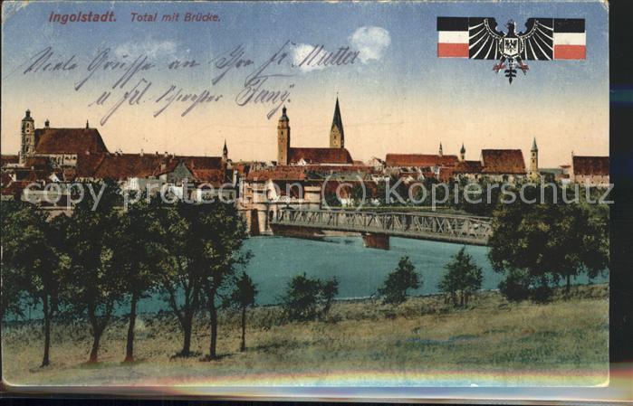 INGOLSTADT  CITY mit Donaubruecke