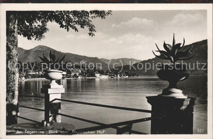 Tegernsee Bayern Blick vom Bayerischen Hof