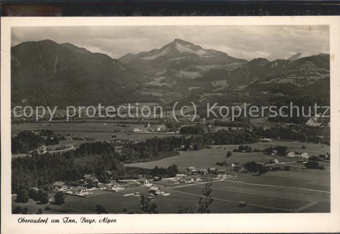 Oberaudorf Panorama Inntal mit Bayerischen Alpen