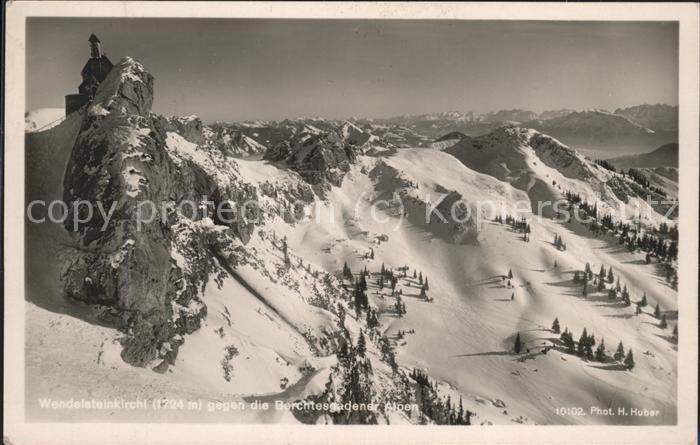Brannenburg Wendelsteinkirchl Panorama Berchtesgade