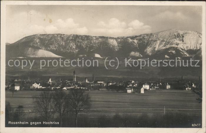 Rosenheim Bayern Panorama mit Hochriss