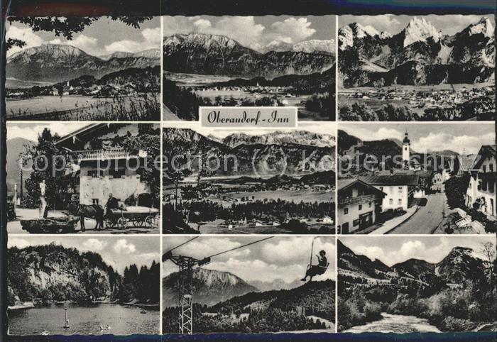 Oberaudorf Teilansichten Inntal Panorama Bayerisch