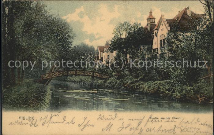 Bad Aibling Partie an der Glonn Brücke