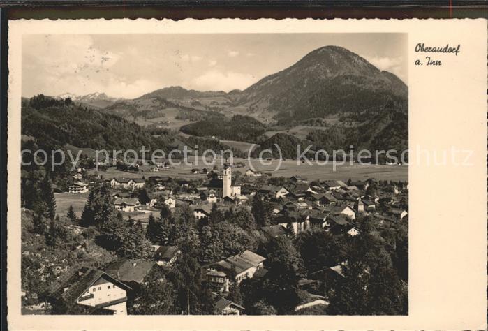 Oberaudorf Panorama Inntal mit Wildbarren Bayerisc