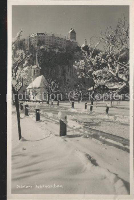 Hohenaschau Chiemgau Schloss Kapelle im Winter