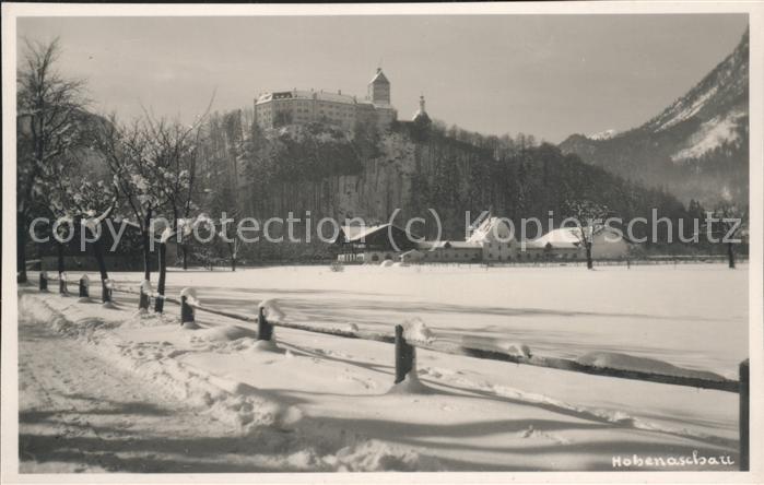 Hohenaschau Chiemgau Schloss im Winter