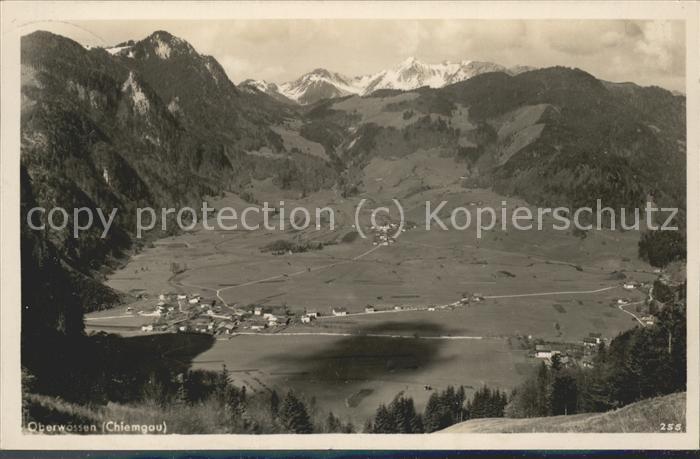 Oberwoessen Panorama Bayerische Alpen