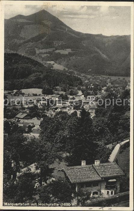 Marquartstein Panorama mit Hochplatte Chiemgauer Alpe
