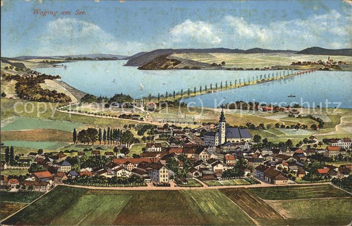 Waging See Gesamtansicht Panorama
