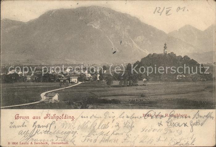 Ruhpolding Bayern Panorama Blick vom Rauschberg Chiemgauer Alpen