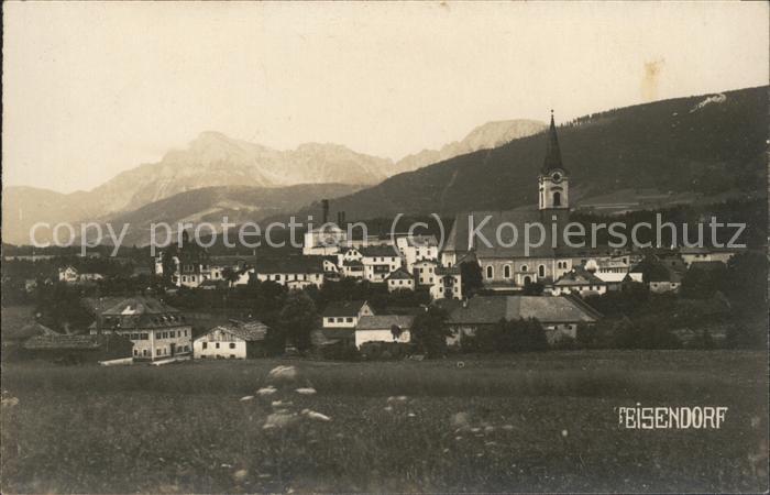 Teisendorf Oberbayern Ortsansicht mit Kirche Alpenblick