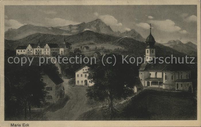 Maria Eck Kloster Kirche Alpenpanorama