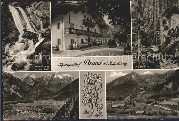 Ruhpolding Bayern Alpengasthof Brand Nesslauer Wasserfall Maerchenwald