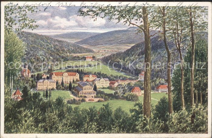 Bad Brueckenau Panorama Staatliches Mineralbad Künstle