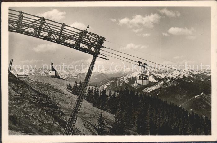 Rottach-Egern Wallbergbahn Kapelle Alpenpanorama