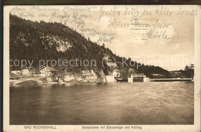 Bad Reichenhall Saalachsee Stauanlage Kibling
