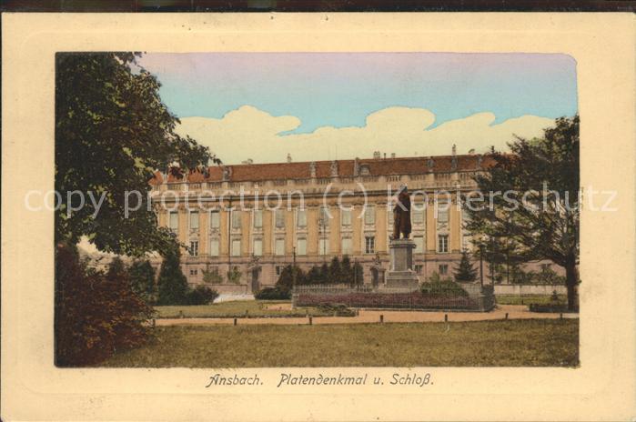 Ansbach Mittelfranken Platanendenkmal Schloss