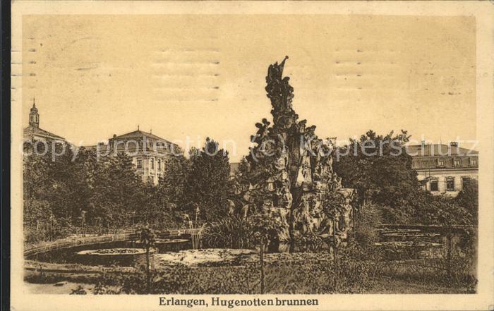 ERLANGEN Bayern Hugenottenbrunnen