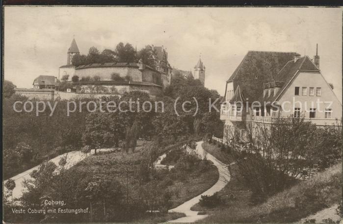 Coburg Bayern Veste mit Festungshof