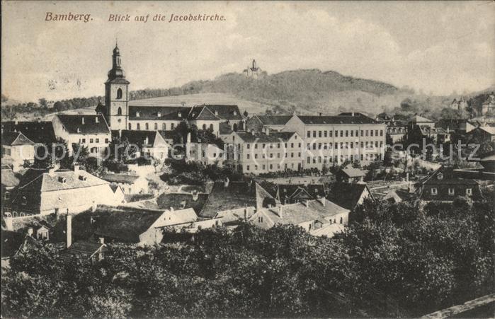 Bamberg mit Blick auf die Jacobskirche