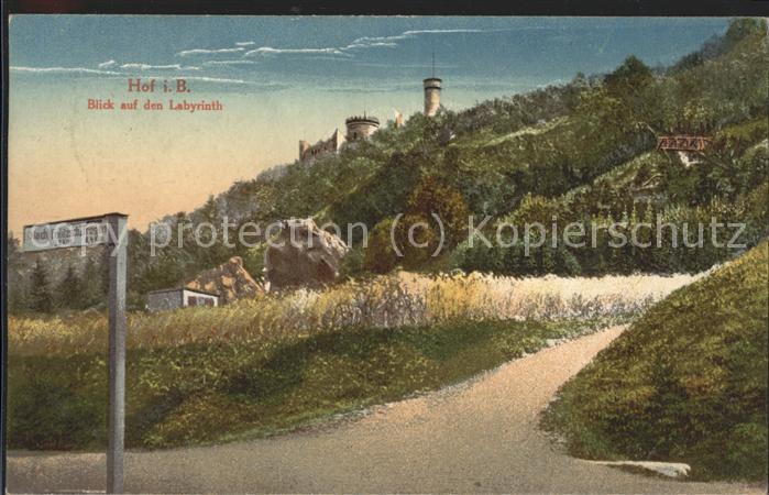 Hof Saale Blick auf den Labyrinth