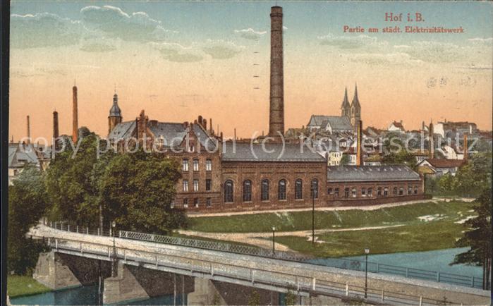 Hof Saale Partie am städt.Elektrizitätswerk