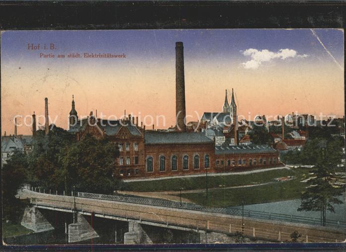 Hof Saale Partie am städt.Elektrizitätswerk