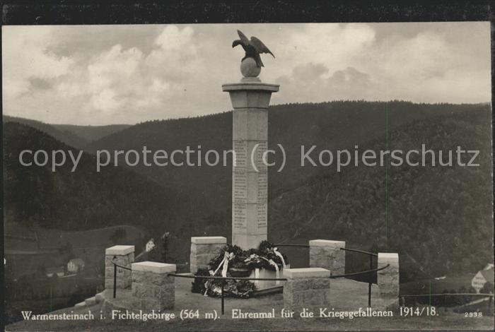 Warmensteinach Ehrenmal für die Kriegsgefallenen 1914/