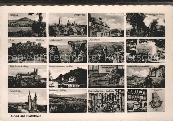 Staffelstein Bambergerstrasse u.Schloss banz mit Sta