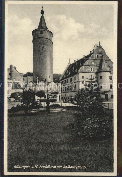 Kitzingen Main Marktturm mit Rathaus