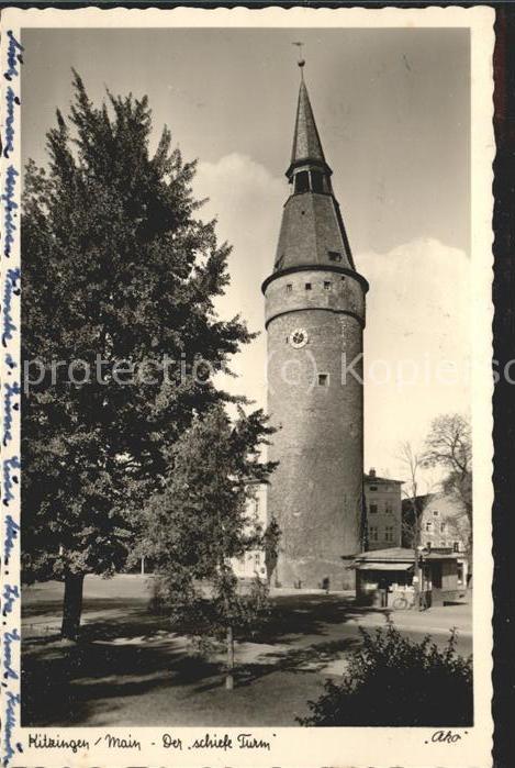 Kitzingen Main Der schiefe Turm