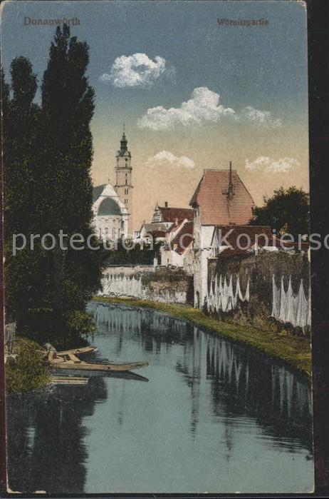 Donauwoerth Bayern Partie an der Woernitz