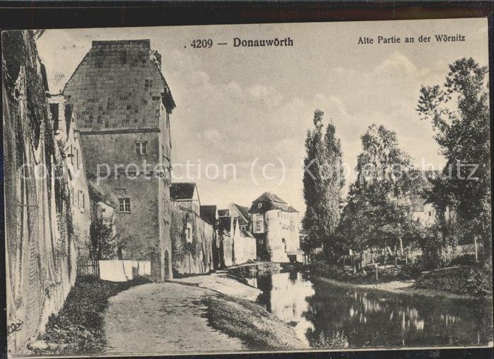 Donauwoerth Bayern Partie an der Woernitz